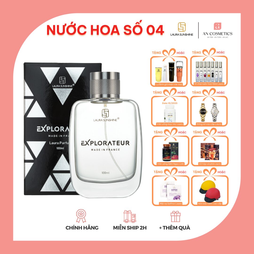 Nước hoa nam Explorateur Laura Sunshine (100ml – Made in France) (1)