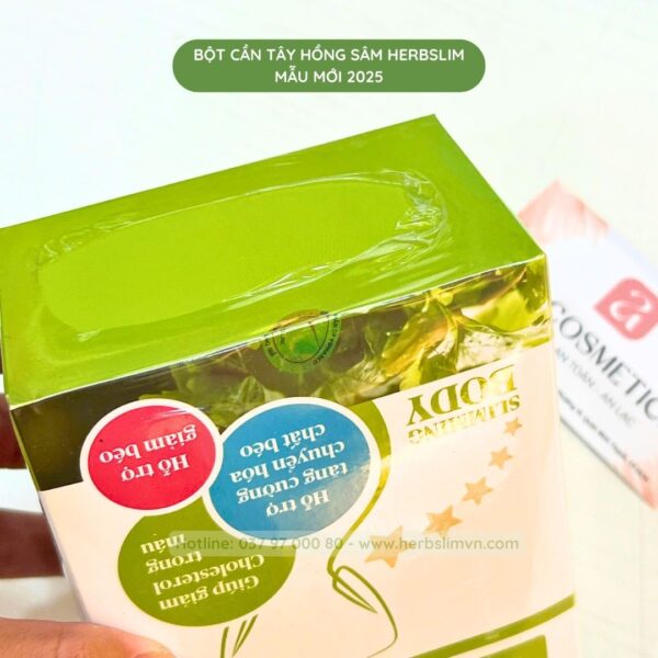 bột cần tây hồng sâm herbslim mẫu mới 2025 3