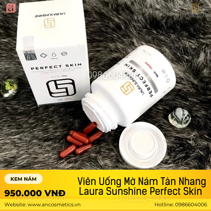 Giá trọn bộ sản phẩm Laura Sunshine - Nhật Kim Anh viên uống mờ nám tàn nhang