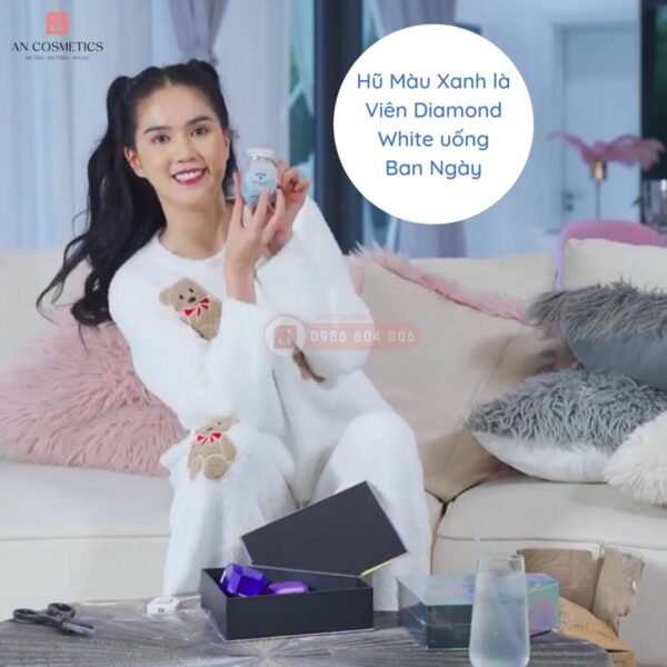 viên uống trắng da diamond white day and night chính hãng 6
