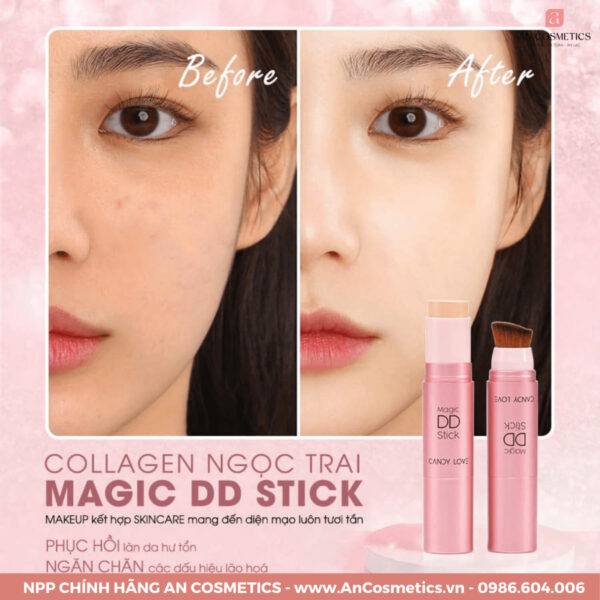 Kem nền collagen Magic DD Stick Candy Love (4)