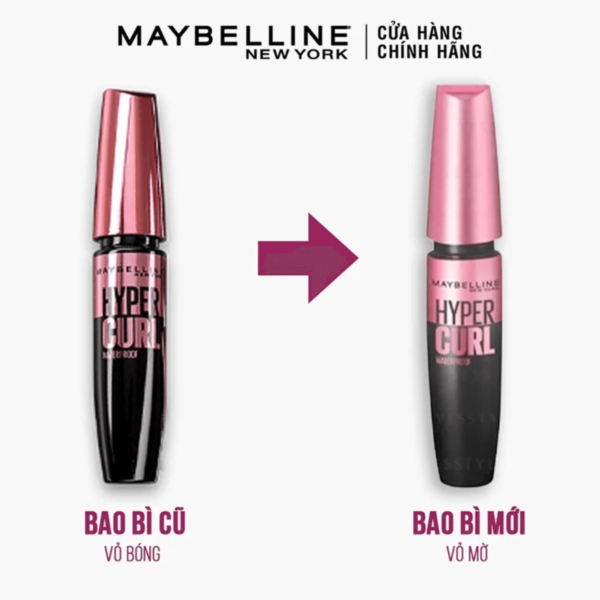 Mascara Maybelline Volum’ Express Hyper Curl Làm Dài Và Cong Mi, Không Lem Không Trôi 9,2Ml (2)