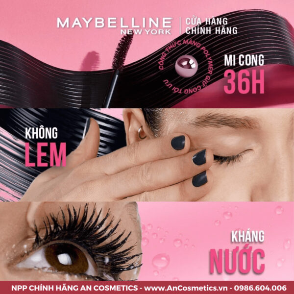 Mascara Maybelline Volum’ Express Hyper Curl Làm Dài Và Cong Mi, Không Lem Không Trôi 9,2Ml (5)