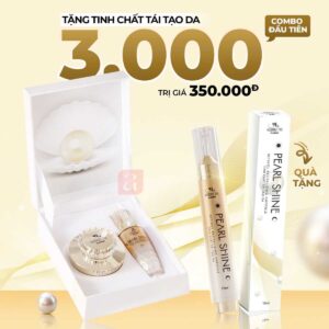 ancosmetics bộ chăm sóc da mặt hương thị pearl shine 7