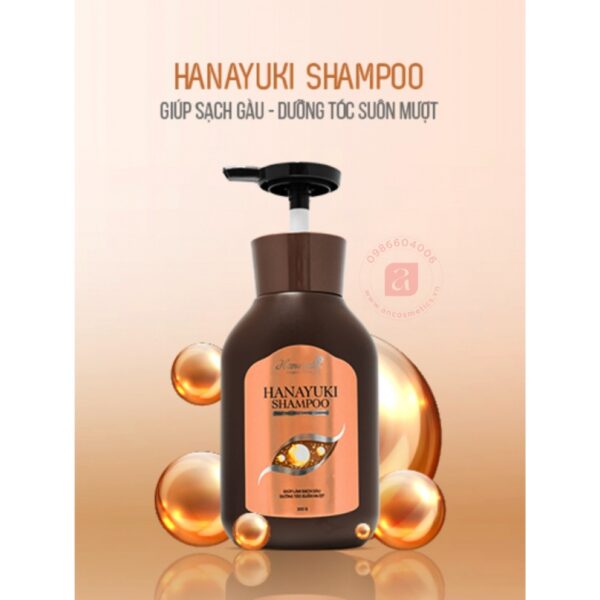 Dầu gội sạch gàu dưỡng tóc Hanayuki Shampoo 300g 2