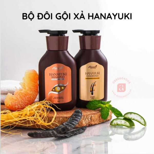 Dầu gội sạch gàu dưỡng tóc Hanayuki Shampoo 300g 5