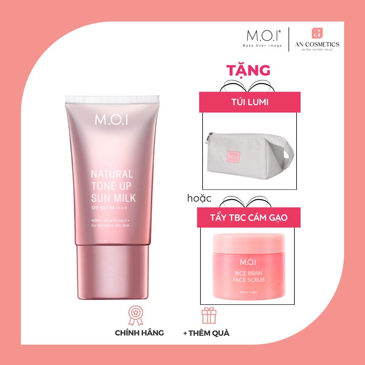 kem chống nắng nâng tone m.o.i cosmetics