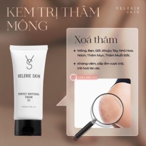 kem chữa thâm mông Velerie Skin Perfect Whitening Cream x3 4