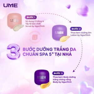 các bước sử dụng kem ume ngọc trinh