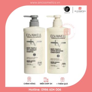 Cặp gội xả Elvawell super smooth anti-dandruff