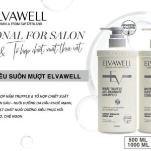 Cặp gội xả Elvawell super smooth anti-dandruff 7