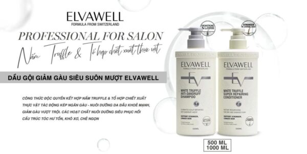 Cặp gội xả Elvawell super smooth anti-dandruff 7