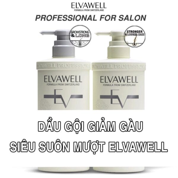 Cặp gội xả Elvawell super smooth anti-dandruff 8