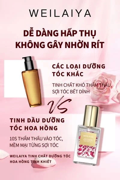 Dưỡng tóc hoa hồng hương nước hoa Weilaiya 40ml 3