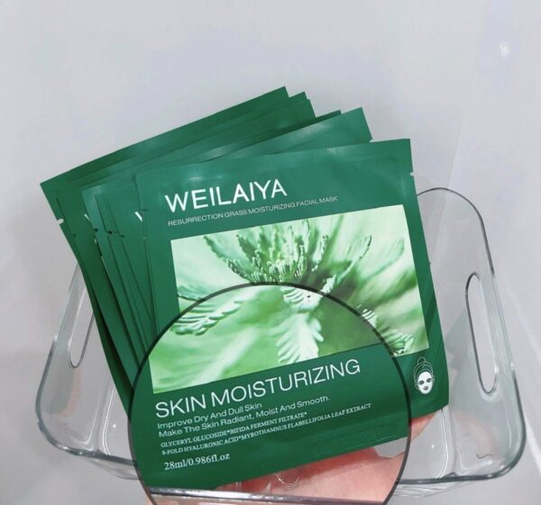 Mặt nạ tái sinh cỏ vạn năm Weilaiya (Hộp 10 miếng) - Weilaiya Resurrection Grass Moisturizing Facial Mask 10