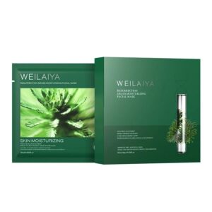 Mặt nạ tái sinh cỏ vạn năm Weilaiya (Hộp 10 miếng) - Weilaiya Resurrection Grass Moisturizing Facial Mask 12