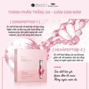 Mặt nạ trắng da hồng vạn cánh Weilaiya (Hộp 10 miếng) - Weilaiya Rose Essence Whitening Anti-aging Facial Mask 1