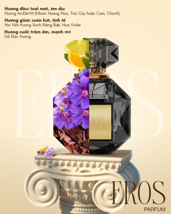 Nước hoa nam EROS Parfum Hương Thị - Nam Tính, Mạnh Mẽ