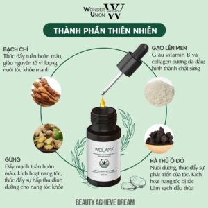 Serum kích mọc và làm dày tóc Weilaiya Ginger Hair Root Nourishing Essence 7