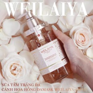 Sữa tắm trắng da cánh hoa hồng Damask Weilaiya Grand Rose Extracts Whitening Shower Gel 450ml 7
