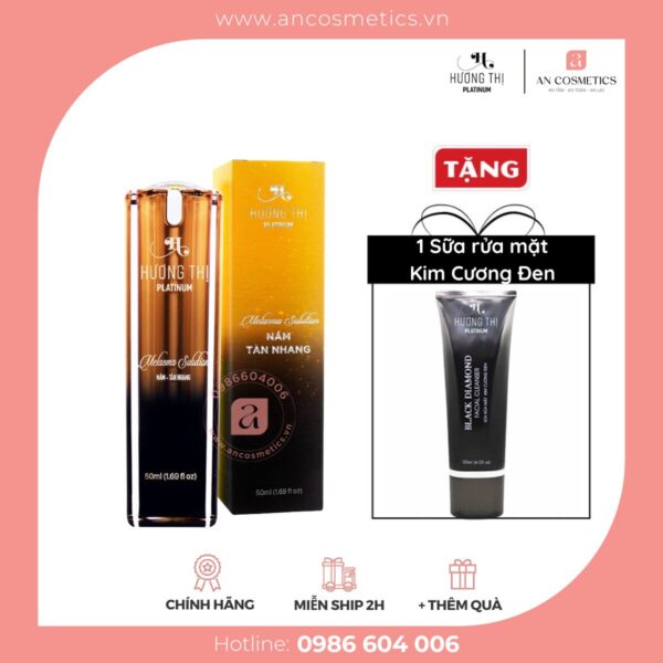 (Tặng 1 Sữa Rưa Mặt Kim Cương Đen) Kem chữa nám, tàn nhang Hương Thị (Chai 50ml) - Bay nám sau 4 tuần