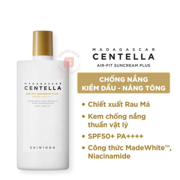 công dụng Kem chống nắng Skin1004 Madagascar Centella Air Fit Suncream Plus SPF50 50ml