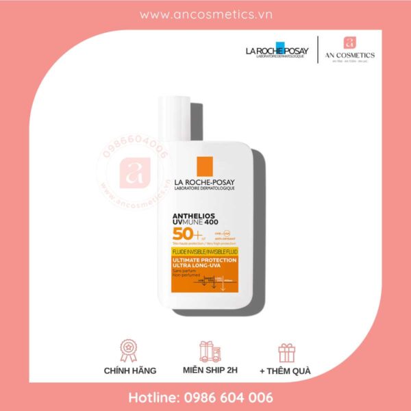 Kem chống nắng dạng sữa La Roche-Posay Anthelios Invisible Fluid SPF 50 50ml - 4