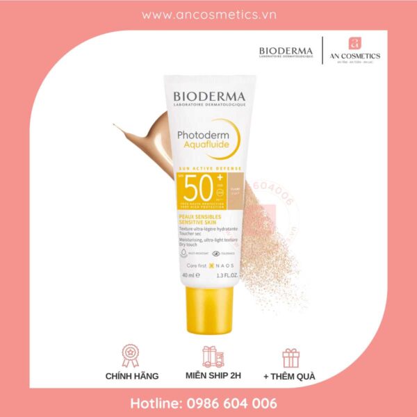 Kem chống nắng giảm bóng nhờn Bioderma Photoderm MAX Aquafluide SPF 50+ 40ml