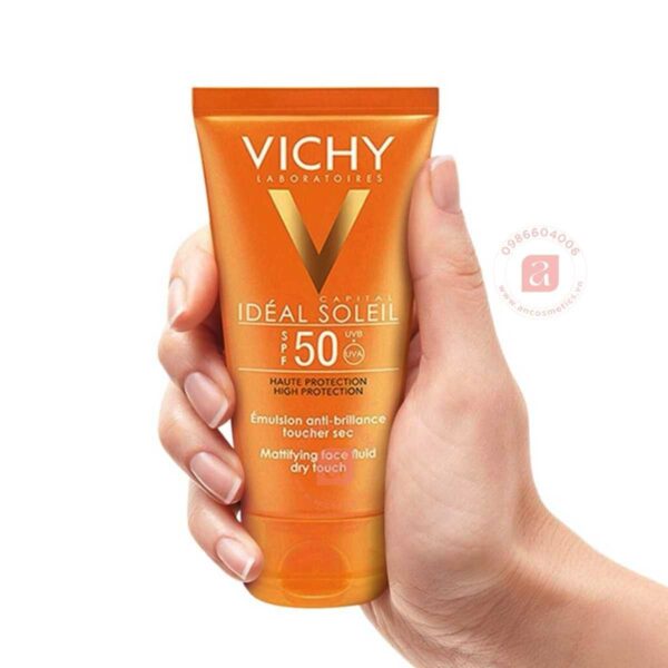 Kem chống nắng giảm nhờn Vichy Capital Soleil Dry Touch Solcreme SPF50 50ml - 2