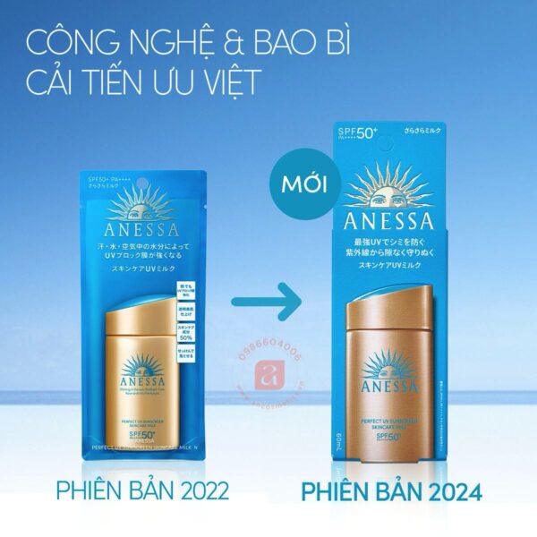 Sữa chống nắng bảo vệ hoàn hảo Anessa Perfect Sunscreen Skincare UV SPF 50 60ml - 2