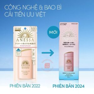 Sữa chống nắng cho da nhạy cảm Anessa Perfect UV Sunscreen Mild Milk SPF50+ 60ml 2024