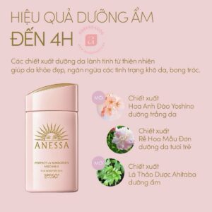 Sữa chống nắng cho da nhạy cảm Anessa Perfect UV Sunscreen Mild Milk SPF50+ 60ml