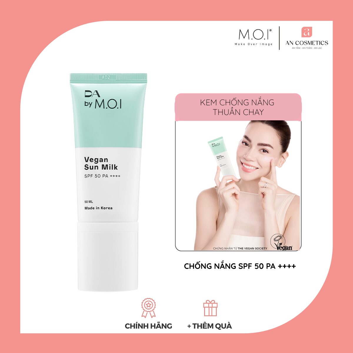 KEM CHỐNG NẮNG THUẦN CHAY M.O.I