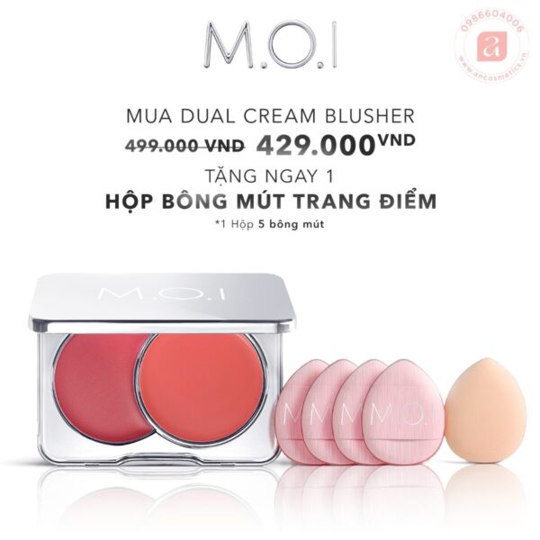 Má hồng kem M.O.I Dual Cream Blusher hồ ngọc hà (6)