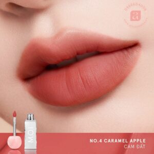 son kem lì m.o.i lollipops No.4 caramel apple cam đất