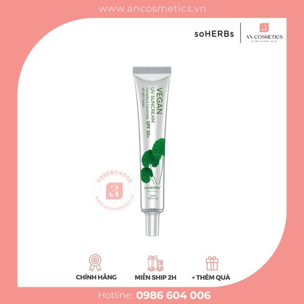 Kem Chống Nắng Rau Má Vegan SunCream soHERBs 1