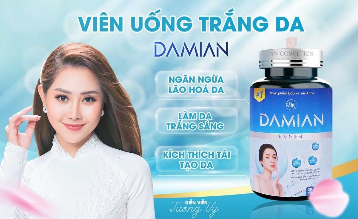 viên uống trắng da damian 3