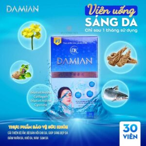 viên uống trắng da damian 5