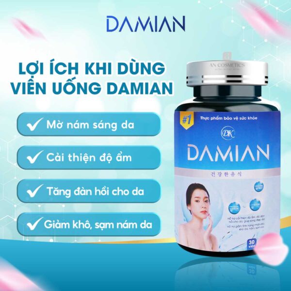 viên uống trắng da damian 6