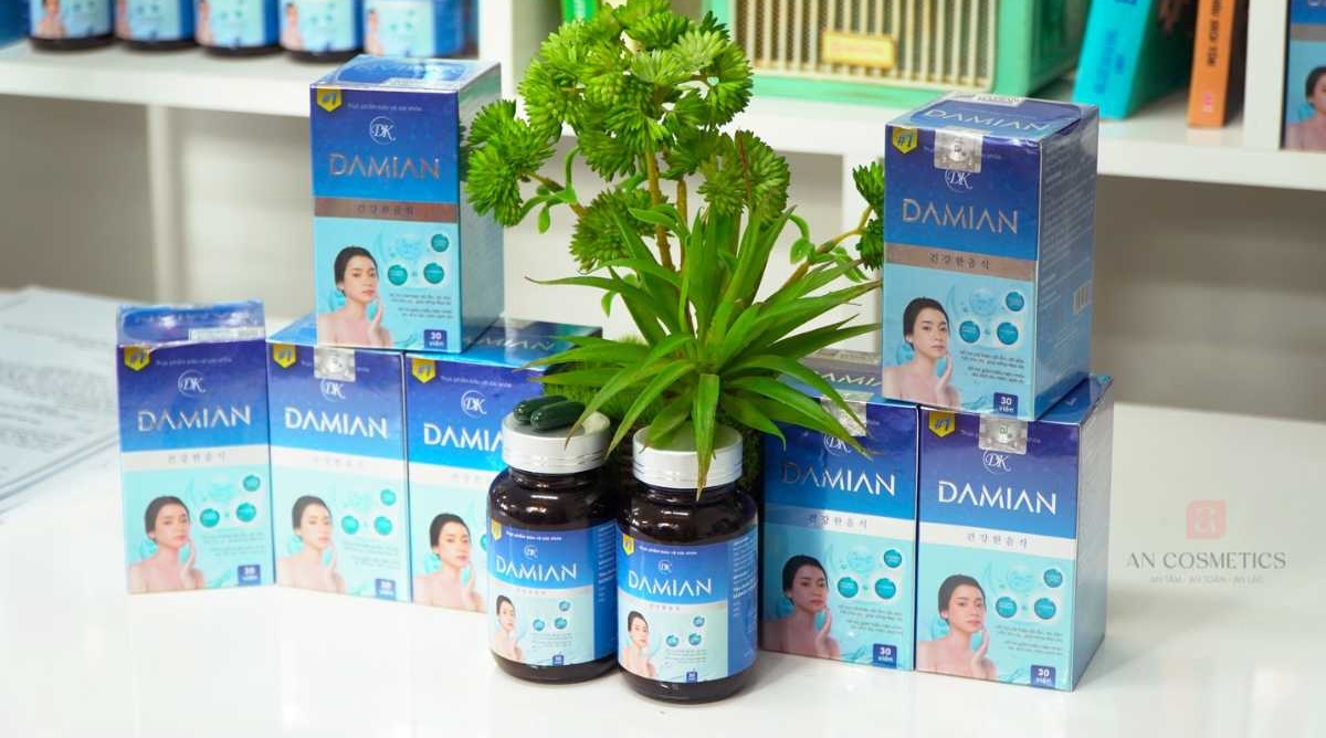 viên uống trắng da damian 7