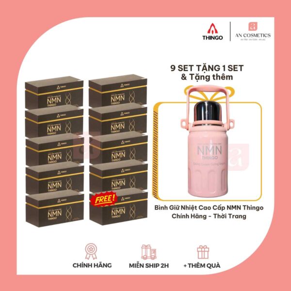 9 set nmn thingo tặng 1 set và 1 bình giữ nhiệt nmn thingo