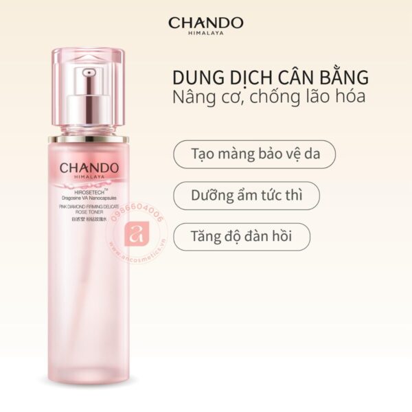 Toner CHANDO Himalaya giúp phục hồi lão hóa do trọng lực 110ml chứa tế bào gốc hoa hồng (3)