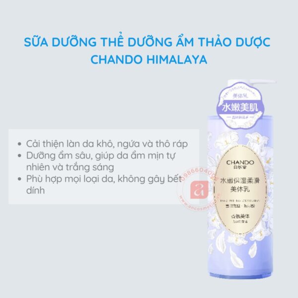 sữa dưỡng thể dưỡng ẩm thảo dược chando himalaya (1)