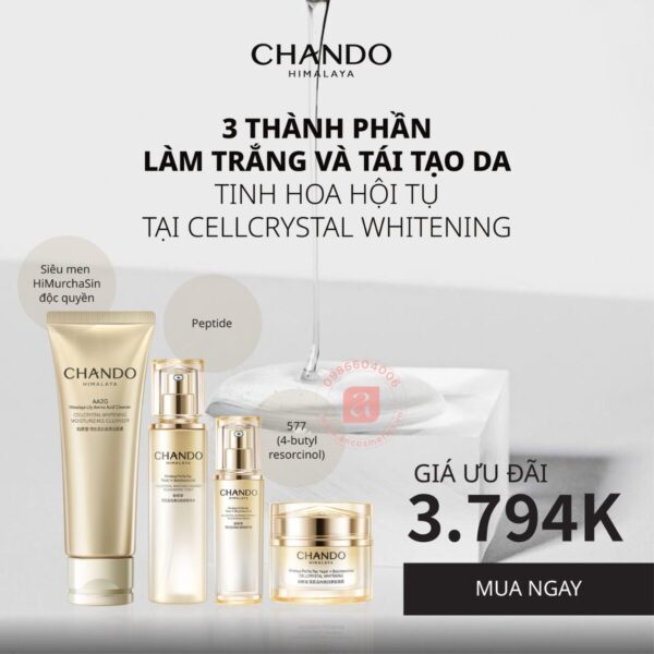 Tinh chất hỗ trợ dưỡng trắng trẻ hoá da pha lê CHANDO Himalaya chứa Niacinamide 40ml (4)