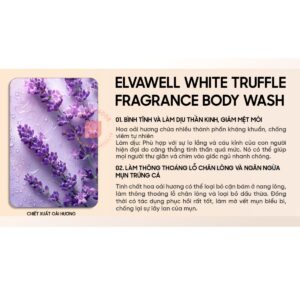 Sữa tắm nước hoa nấm Truffle Elvawell - Sugar Honey 500ml (6)