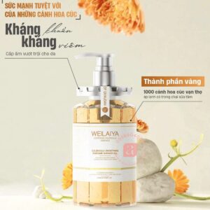 Sữa tắm trắng da cánh hoa cúc vạn thọ Weilaiya 450ml (4)