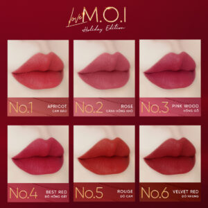 bảng màu son thỏi love m.o.i phiên bản lễ hội