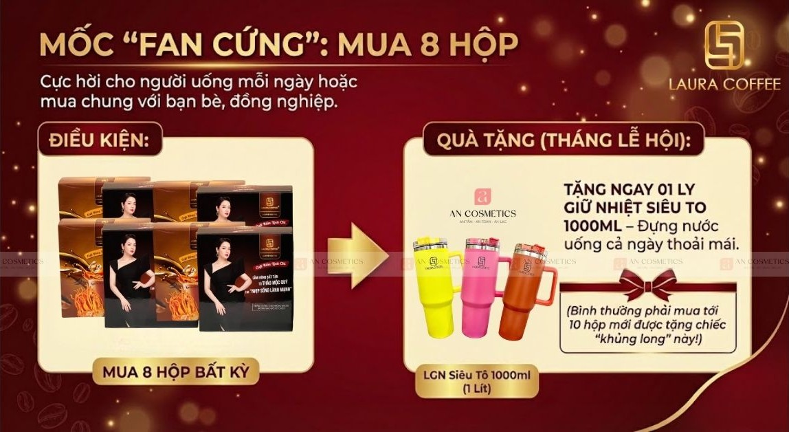 mua laura coffee tặng bình giữ nhiệt cao cấp - 5