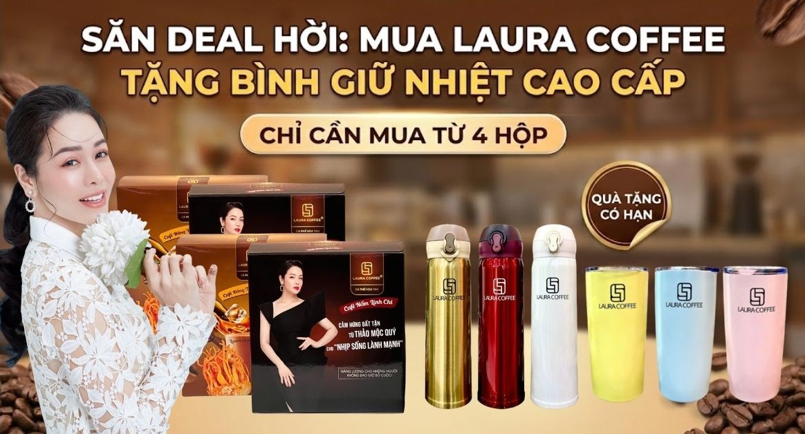 mua laura coffee tặng bình giữ nhiệt cao cấp - 1