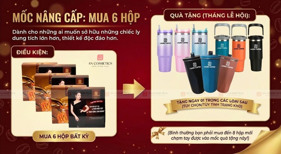 mua laura coffee tặng bình giữ nhiệt cao cấp - 4